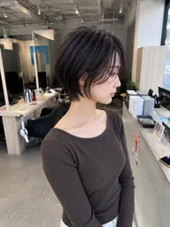 【人気No.2🥈】ショートカット+髪質改善カラー🛁【朝の時短✖️ヘアカラーをダメージレスに🩶】