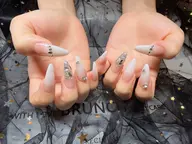 チップ長さ出し10本➕デザインネイル💅11000