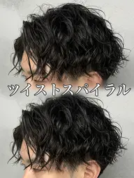 【Men's💎】カット＋パーマ［ツイスパ/波巻き/スペインカール/シャドウ/フェザー］