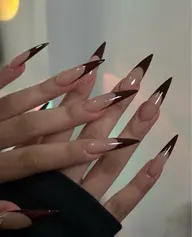 [チップ10本長さだし]フレンチ、ガラスフレンチ