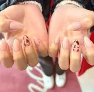【10/12限定❣️】オフあり ハンド💅🏻《ワンポイントアートコース🎀》パラジェル変更+¥1,100✨/横浜関内