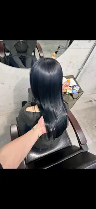 【学生オススメ✨】🖤ワンカラー+トリートメント(暗染・落ちる黒)🖤
