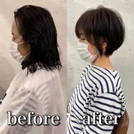 ✨40歳以上限定✨ショートカット＋縮毛矯正＋トリートメント