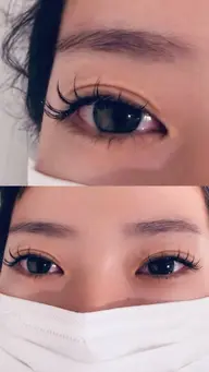 マツエク120本ご新規様✨✨束感まつ毛!コーティング込みオプション(アイシャンプー、オフ、、毛質変更各¥550)