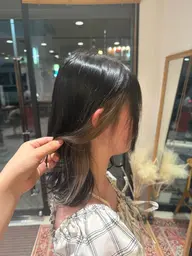 【ミニモ限定】ポイントインナーカラー ✨(ブリーチなし)