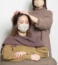 【❗️夏季限定❗️男女兼用クーポン✨】似合わせカット✂️＋ひんやりヘッドスパ（ホームケア付き）❄️❄️＋頭泉浴🍀