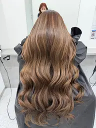 【赤み消し‼️】馴染ませハイライト➕似合わせカット➕2stepトリートメント🩵