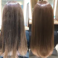 【✨💕圧倒的艶髪へ💕✨】髪質改善酸性縮毛矯正+10stepトリートメント+中間処理付き