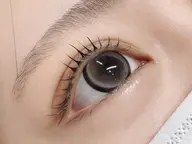 まつげパーマ束感仕上げ🤍