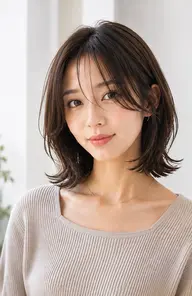 10月限定🩶ボブ/顔周りレイヤーボブカット/韓国🇰🇷レイヤー/似合わせカット/小顔見せ/くびれヘア/