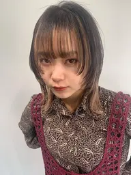 ⭐️5.6月限定カット+イヤリングカラーorインナーカラー+プチトリ【ハイトーン、ウルフカット、レイヤー、ブリーチ