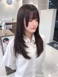 【美髪レイヤー】ナチュラル縮毛矯正+レイヤーカット
