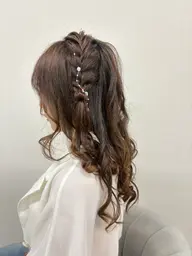 ✨️【編みたらしウェーブヘアセット】✨️ウェーブでも、ミックス巻き、ひ平巻き何でもOKです✨️学割あります👌