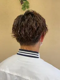 ふわっとカッコよく✂︎メンズカット+パーマ👔