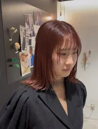 カット+ブリーチなしダブルカラー+トリートメント🫧