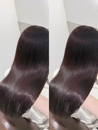 【🉐6月限定❣️】前髪縮毛矯正💇♀️+艶カラー✨+メンテナンスカット+ケアトリートメント
