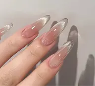 💅チップ長さだし💅チークネイル+マグネットフレンチ9500