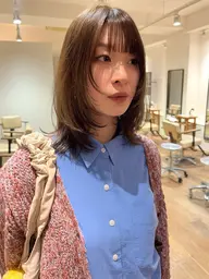 【リピート3回目まで】お出かけ前に★顔周り・前髪カット+後ろ髪コテ巻き付✨