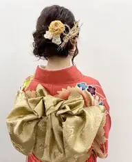 成人式着付けヘアセット