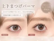 【中顔面短縮✨️】上下まつ毛パーマorパリジェンヌ(Wケアトリートメント込)
