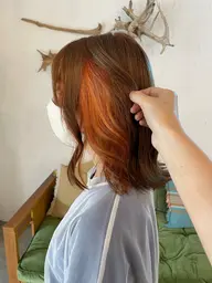 ブリーチ込みのインナーカラー