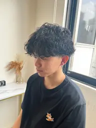 🐦‍⬛メンズカットパーマ+炭酸泉トリートメント🫧