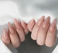 【長さだしチップ10本】　ワンカラー/ラメ　💕💕💕