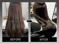 髪質改善高濃度水素トリートメントUPTOGLOSS+外側水素とのダブルTR+仕上げ