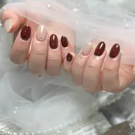 【Jr.ネイリスト】 シンプルで上品なネイルが好きな方🤎ワンカラー 🤎オフ無料✨2色からお選びいただけます✨