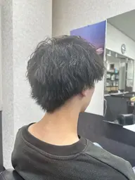 メンズカット+ツイストパーマ