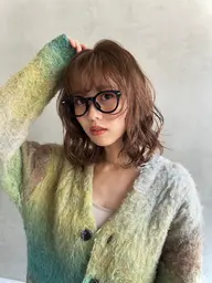 ✨一度で全て叶う✨カット+パーマ+透明感カラー+トリートメント《ロング料金無し》