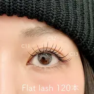 【LEDマツエク】フラットラッシュ120本＋アイシャンプー付き