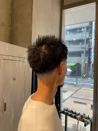 スパイキー×テーパーフェード