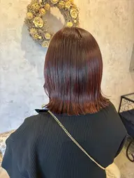 【カット】/ボブ・ミディアム・ロング+【カラー】/ワンカラー🍫♡