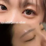 束感まつげパーマ上【コーティング込】👀✨️➕眉毛WAX【メイク無し】