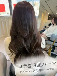 【巻くのが苦手な方に◎🇰🇷】カット+コテ巻き風パーマ+マスクトリートメント