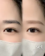 【リピーター様✨ 美眉スタイリング&まつげパーマ💚】セットメニュー✨間引き調整込み‼︎