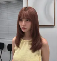 【期間限定🌱】韓国風レイヤーカット+艶カラー+プレミアムトリートメント🫧🍒