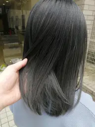【透明感・艶・柔らかさ◎】ルミシャスカラー＋髪質改善　￥10900