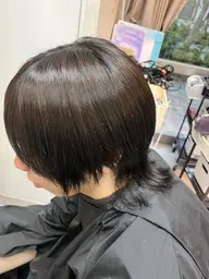 【メンズ】🩵ワンカラー+ハホニコトリートメント🩵※口コミ必須⚠️ 白髪染め可◎ブリーチ不可🙅¥2000
