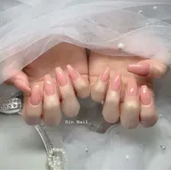 【自爪】　✨ラメネイル／　透明感ちゅるん系　ワンカラー✨