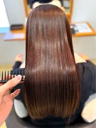 【美髪矯正/ブリーチ毛◎】美髪矯正+カット※ブリーチ毛、酸性ストレート +¥5,000 L.+¥1,000