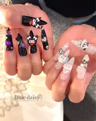 「オフ有り❗️10本チップ長さだし」150分アートフリー🎨持込デザイン画像/3D/痛ネイルオーダー🆗※詳細確認必要