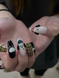 【オフ無し】長さだし10本込み❗️ハンド🖐🏻デザインお持ち込みやり放題コース🖤/千種・今池・池下