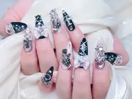 💜チップ長さだし150分持ち込みデザイン💍5000種類パーツつけ放題