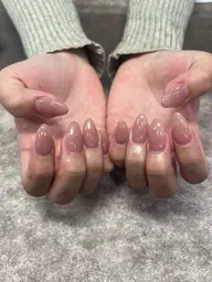 付け替えオフ無料✨️ハンドチップ長さだし10本、1ワンカラーorグラデーション💅ドライケア付き!持ち込みカラーOK
