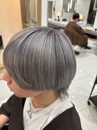 黒髪卒業✌🎓✨🌸🍇ブリーチ+プレミアムカラー🍇