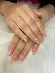 夏☀️チープ長さ出し🧊大人気氷ワンホンネイル