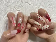🎊人気No.1🎊 B オフあり+長さだし(フルウェルチップ)+アート プレミアム定額コース