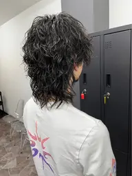 メンズカット+ツイストスパイラルパーマ
